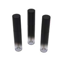 3ml New Gradient Black Empty Lip Gloss Tube Lips Balm Bottle Brush Container Mini Refillable Lipgloss Bottles Beauty Tool