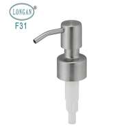 Good Quality Bathroom Stainless Steel  24 410 Liquid Glass Soap Bottle Pump For Plastic Bottle With Factory Price